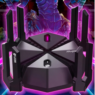 銳捷（Ruijie）星耀天蝎電競(jìng)路由器X60PRO 無(wú)線路由器千兆WiFi6穿墻王 5G雙頻6000M/游戲加速/2.5G網(wǎng)口